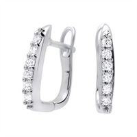 pendientes de plata 925 circonita base elemento