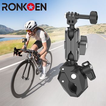 Ronkoen para GoPro Hero DJI Insta360 motocicleta bicicleta monopié manillar de bicicleta montaje panorámico soporte Invisible palo de Selfie
