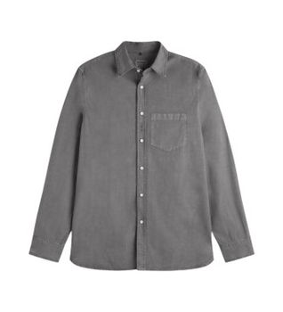 ECOALF para hombre. MCMGASRERNES0157S24-303 Camisa Ernesto gris (M), Casual, Manga larga, Algodón Orgánico, Sostenible