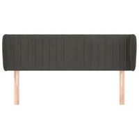 cabecero cama mueble de dormitorio de terciopelo oscuro 147 x 23 x 7888 cm gris m020008218