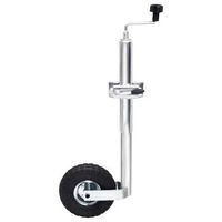rueda jockey para remolque con abrazadera partida acero 48 mm vidaxl
