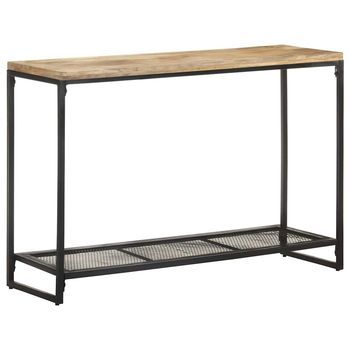 Mesa Consola De Madera Maciza De Mango 110x35x75 Cm Vidaxl