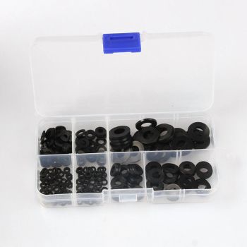 250PCS Arandela de plástico aislante de alta temperatura M2 M2.5 M3 M4 M5 M6 M8 de nylon