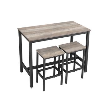 Mesa de Barra con 2 Taburetes de Barra