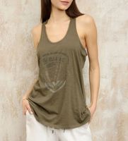 blauer para mujer 25sbldh03371 camiseta de tirantes verde l casual algodon sin mangas  tirantes