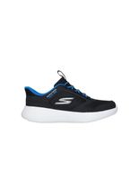 zapatillas skechers slip-ins go run 400 v2 - turbo - brisk negroazul nino