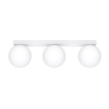 Lámpara de techo blanco acero alt. 15 cm