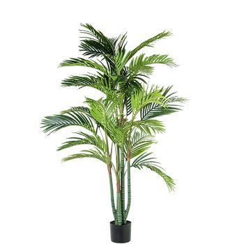 Planta Artificial Palmera Bamb 180 Cm 6 Troncos 26 Hojas