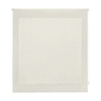 Estor Enrollable Premium - Estor Enrollable Tamaño 150x180 - Estor Premium Color Beige Con Motas Blancas | Blindecor