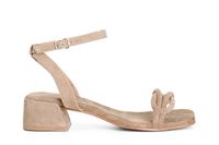 sandalias de piel con nudo en la pala sand