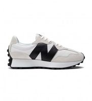 new balance para hombre ms327v1 zapatillas de piel 327 gris 455 blanco plano cordones casual