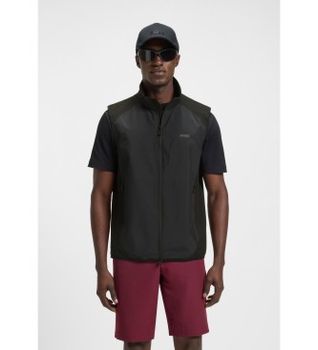 BOSS para hombre. 50533761 Chaleco con detalles reflectantes decorativos negro (XL), Casual, Poliéster