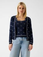 cardigan de pedreria con logo 4g