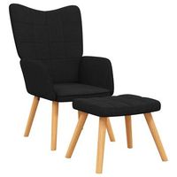 sillon de relax  sillon de salon  silla relax con reposapies tela negro