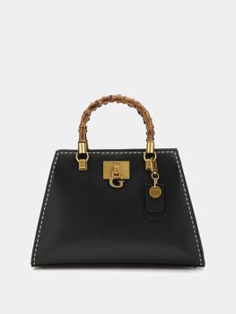 Bolso De Mano Stephi Con Asas De Bambú