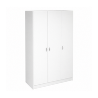 armario 3 puertas abatibles con baldas y barra para colgar