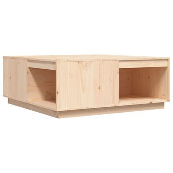 Mesa De Centro De Madera Maciza De Pino 100x101x40,5 Cm Vidaxl