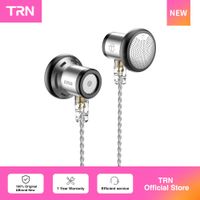 trn-auriculares intrauditivos con controlador dinamico dispositivo de audio de 142mm con enchufe de cabeza plana de metal re