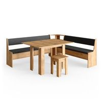 conjunto con banco esquinero roman 210 x 180 cm con mesa vicco