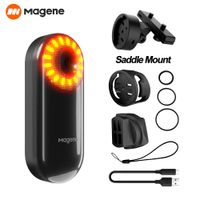 magene bicicleta radar luz trasera faro bicicleta iluminacion trasera inteligente sillin tija de sillin ebike led ciclismo luz trasera