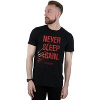 a nightmare on elm street camiseta never sleep again para hombre