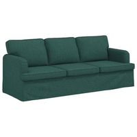sofa verde oscuro 201 x 80 x 85 cm tela vidaxl