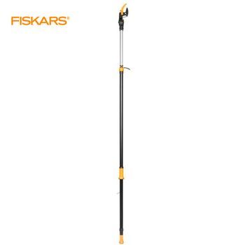 Fiskars Pértiga Universal Telescópica, Cabezal Rotatorio Alcance 6,20m