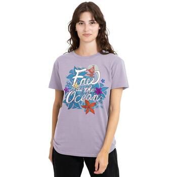 Disney Camiseta Free As The Ocean para mujer
