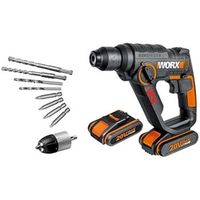 martillo taladro atornillador a bateria 20vworkx h3 lithium
