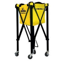 carro portapelotas de tenispadel vibor-a genius yellow
