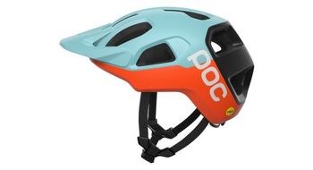Casco de bicicleta de montana poc cularis mips azul naranja