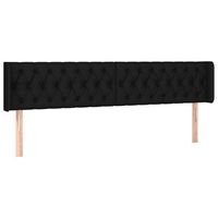 cabecero de tela negro 203x16x7888 cm vidaxl