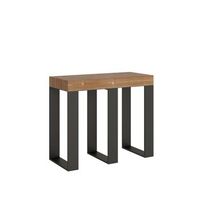 consola extensible 90x40290 cm sintesi premium estructura abeto tenido antracita