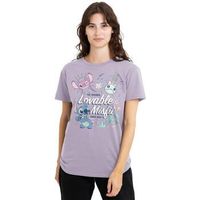 disney camiseta manga larga lovable misfit para mujer