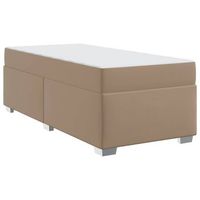 estructura de cama capuchino 90 x 200 cm tela vidaxl