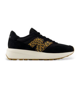 New Balance para mujer. U370V1_LI Zapatillas 370 negro (39), Piel, 1 a 3cm, Cordones, Casual