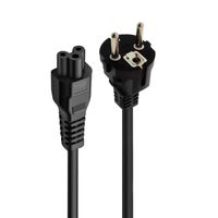 cable de alimentacion ewent ec1907 18m enchufe tipo f a c5 h05vv-f3g tapones moldeados