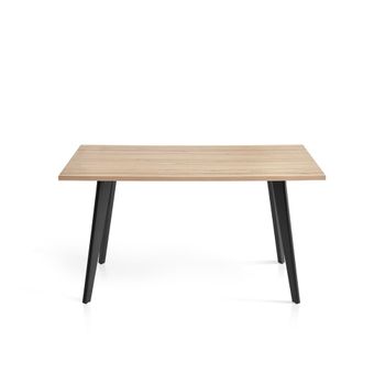Mesa comedor fija de melamina y metal para 6 personas l140