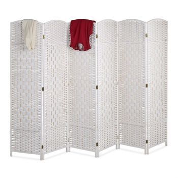 Mampara De Pared Con 6 Paneles Natural