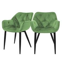2 x sillas de comedor con patas de metal sage ml-design