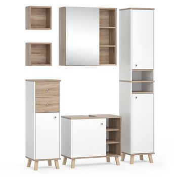 Conjunto De Muebles De Baño Senyo 5 Piezas Vicco