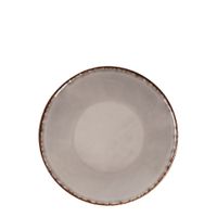 plato de postre de gres gris claro d22