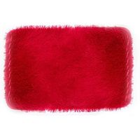 alfombra pelo largo 100x150cm rojo