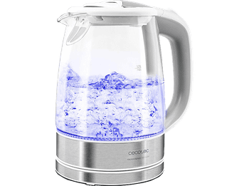Hervidor de agua - Cecotec Thermosense 350, 2200 W, 1.7 L, Vidrio Borosilicato, Filtro Antical