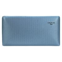 cecotec almohada flow luxury 135 cm 100 viscoelastica firmeza medio-alta nucleo con carbono activo tacto extra suave funda transpirable azul