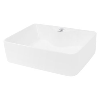 Lavabo De Baño Ø 480 X 380 Mm Blanco Ecd Germany