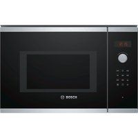 bosch bel553ms0b built-in microwave with grill - stainless steel stainless steel