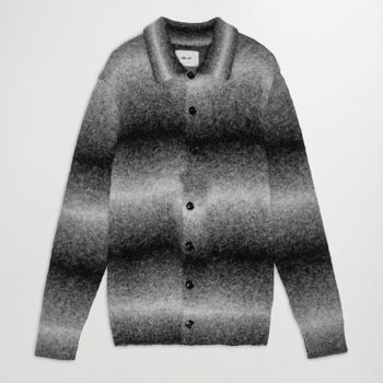 NN.07 Alfie Alpaca-Blend Polo Cardigan - S