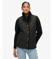 superdry para mujer w5012041a chaleco estate country liner negro xl casual poliester reciclado