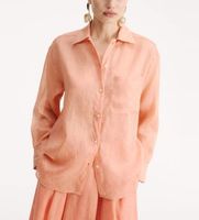 marella para mujer 2613111052200 camisa de ramio coral 38 casual algodon